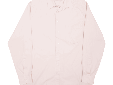 C&A Plain Shirt Pink Long Sleeve Mens M Discount