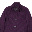 M COLLECTION Jacket Purple Wool Womens XL For Sale