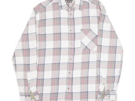 ATLASFORMEN Shirt White Check Long Sleeve Mens S Discount