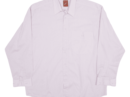 CALL UP Plain Shirt Pink Long Sleeve Mens XL Cheap