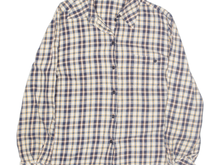 SOMMERMANN Shirt Blue Check Long Sleeve Womens M Online now