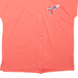 Fruit Plain Shirt Pink Short Sleeve Womens L Cheap