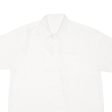 Shirt White Striped Short Sleeve Mens M For Sale