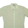 Shirt Green Plaid Short Sleeve Mens M Online