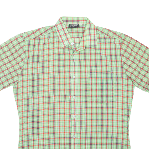 Shirt Green Plaid Short Sleeve Mens M Online