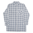 Shirt Blue Check Long Sleeve Mens L Supply