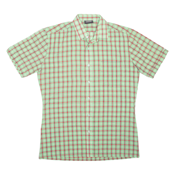 Shirt Green Plaid Short Sleeve Mens M Online