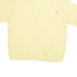 UFO Plain Shirt Yellow Short Sleeve Womens L For Sale