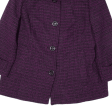 M COLLECTION Jacket Purple Wool Womens XL For Sale