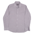 HUGO BOSS Shirt Purple Check Long Sleeve Mens L Online Hot Sale